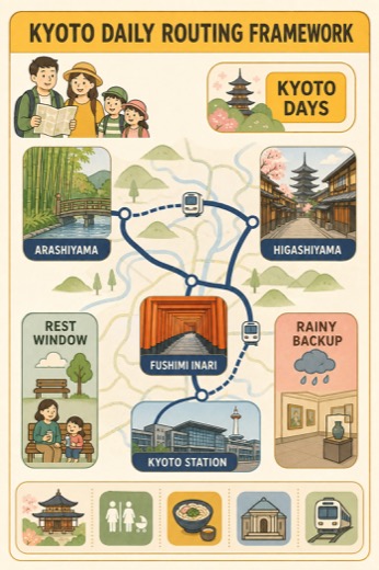 Japan Family Trip Planner PDF Pack Route Logic & City Base Split preview
