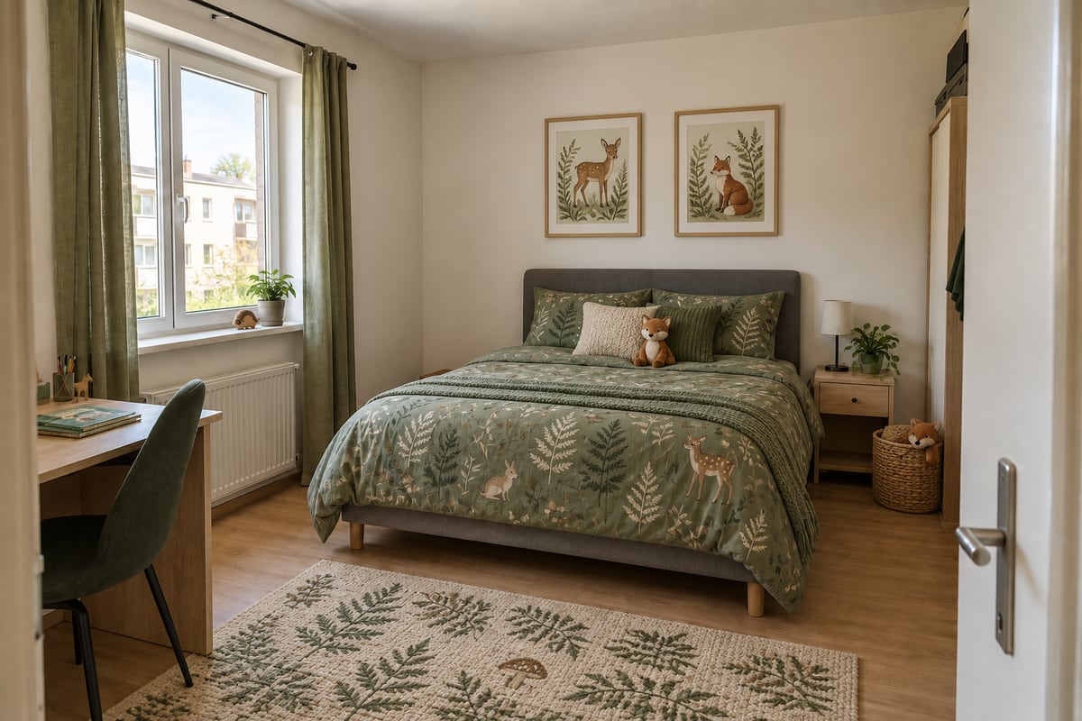 Woodland kids' room style example