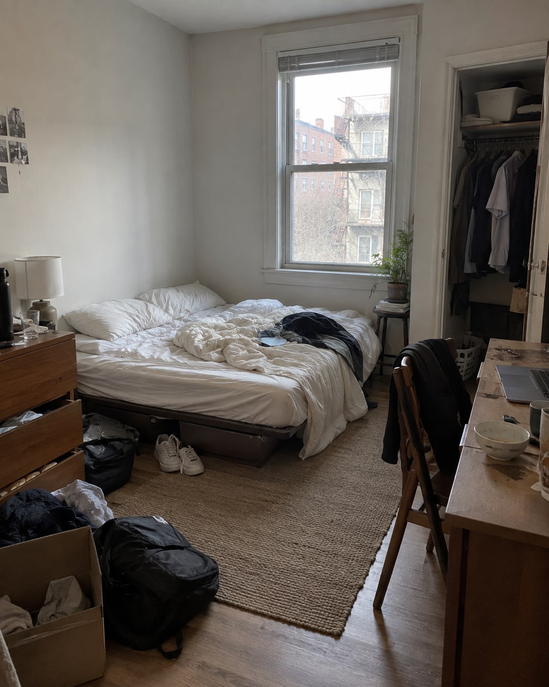 Japandi Small Bedroom Refresh: Original AI-created example photo