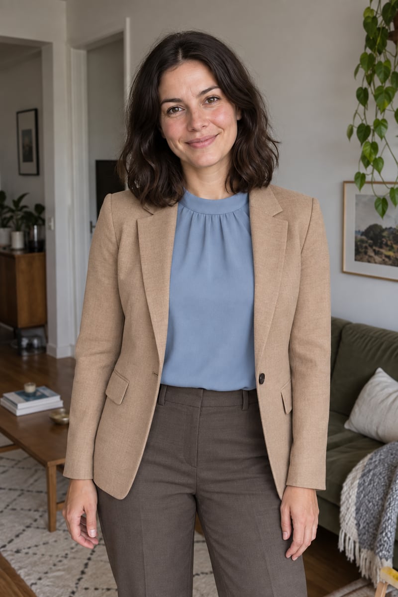 Soft office tailoring style example